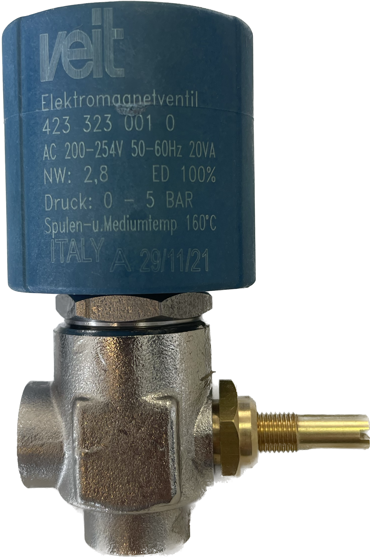 Elektro-Magnetventil EMV I kpl. - VEIT GmbH